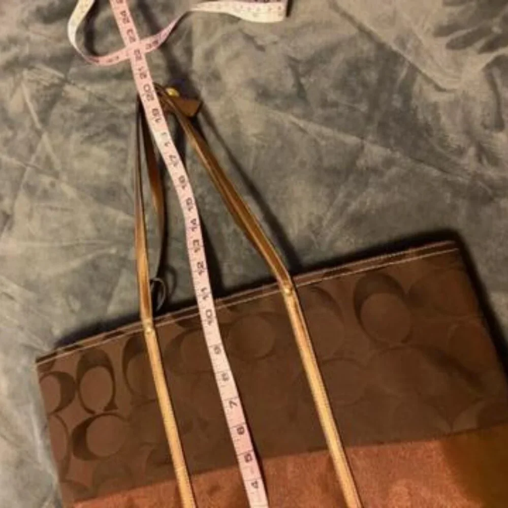 Coach tote bag in brown signature canvas